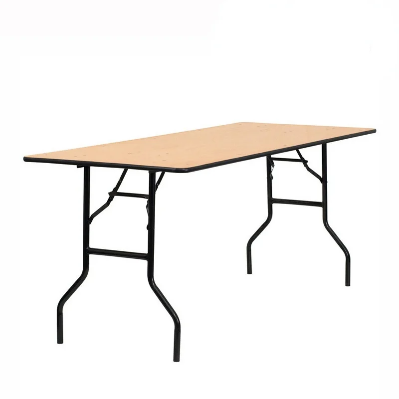 Уличный складной стол, деревянный прямоугольный Банкетный обеденный стол