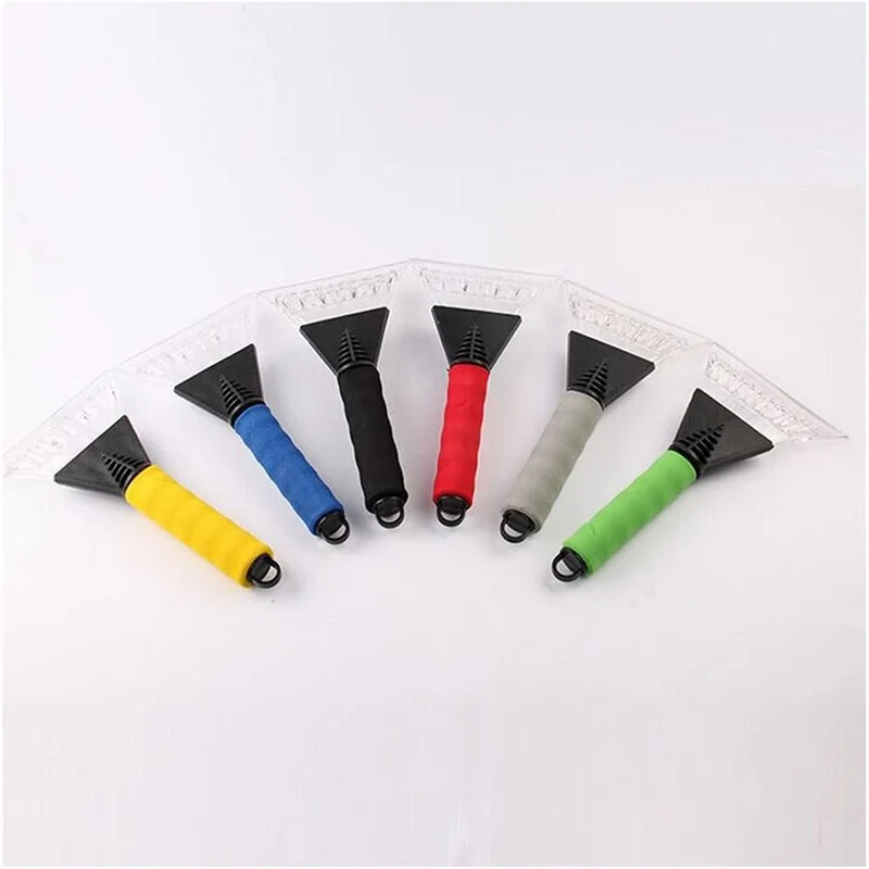 Customized Logo Printing Soft Handle Strong LED Light Ice Scraper Snow Removal Shovel for Car Windshield