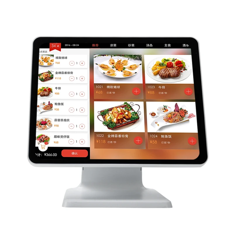 Shop restaurant  Desktop Cash Register Pos 15Inch pos Machine Touch Screen win Linux System retail pos all in one