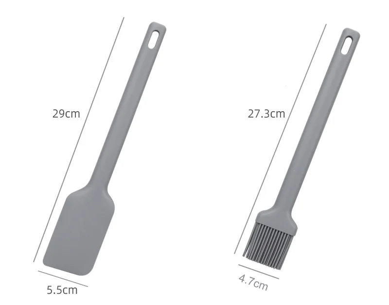 Wholesale Factory High Quality BPA Free 5pcs Silicone Kitchen Spatula Set Kitchen Utensils Set