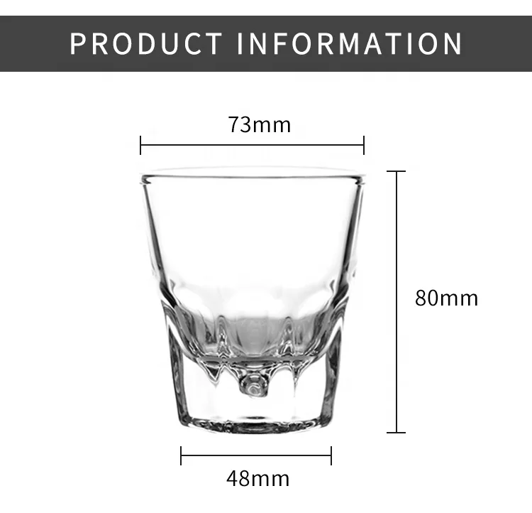 Hot Sale 5oz/150ml Customized Logo  Shot glasses cup Liquid Whisky Glass Personalized Shot Advertising Shot Glass