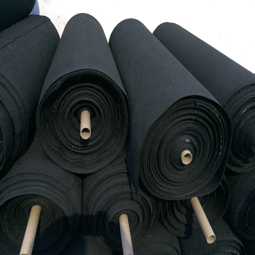 Elastic Colorful neoprene rubber sponged foam sheet roll