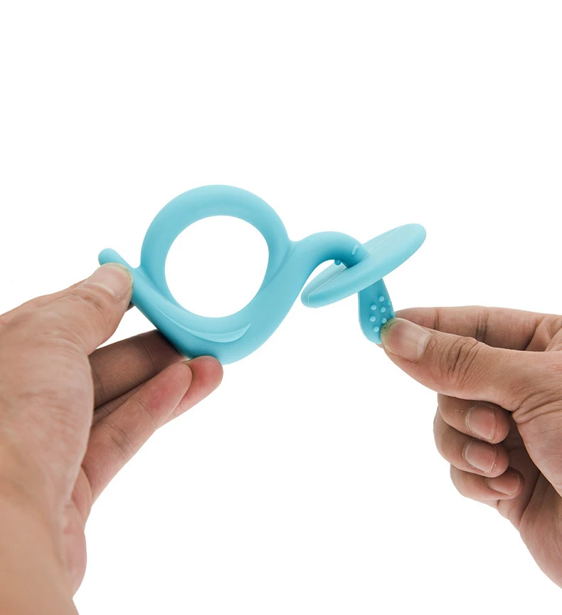 
100% Food Grade Cute Cartoon Shape Baby Toy Silicone Teether 