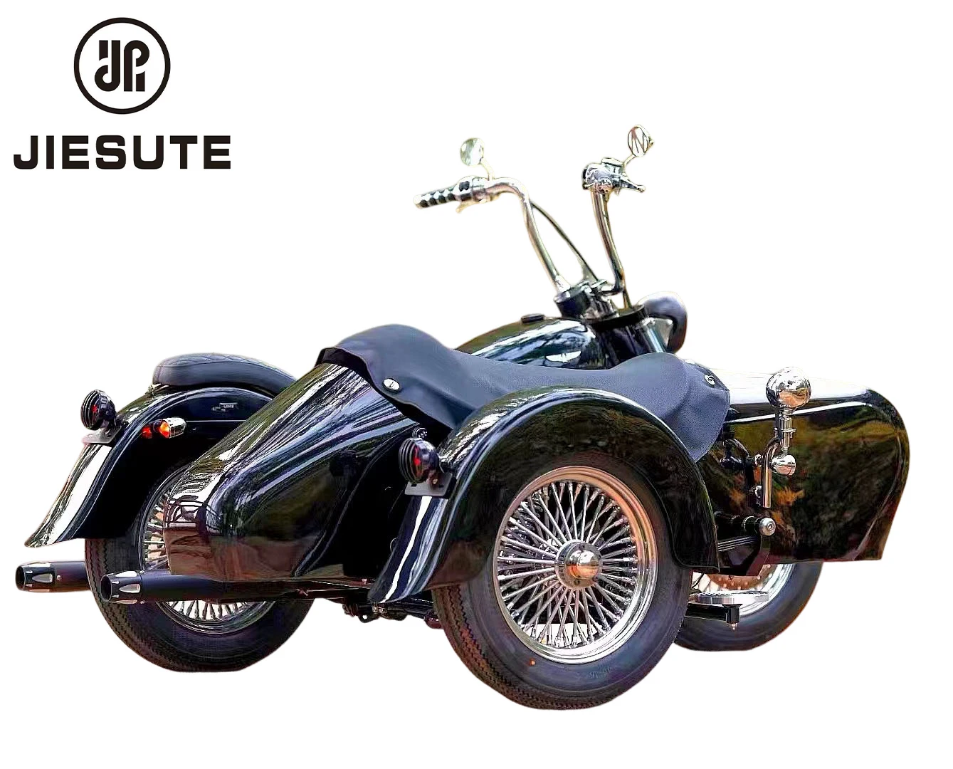 Новый мотоцикл CHONGQING JIESUTE 2023 800 куб. См Двухместный трехколесный велосипед Лидер продаж боковое автомобильное водяное охлаждение мощный использованный