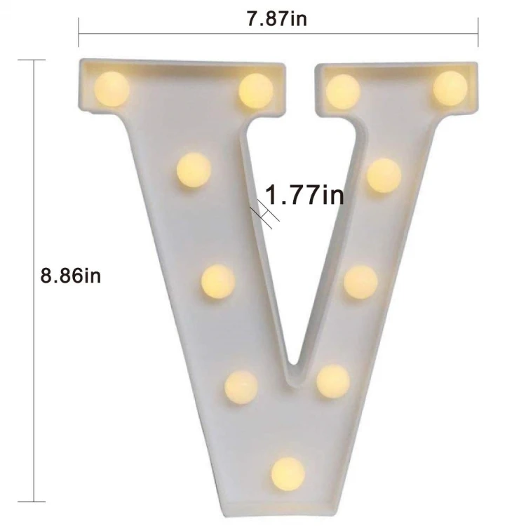 Custom Light Up Sign English letters LED Marquee Letter Alphabet Lights