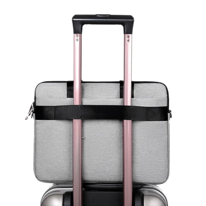 2023 New Factory Large Classic Briefcase Color Block Double Handle With Zipper