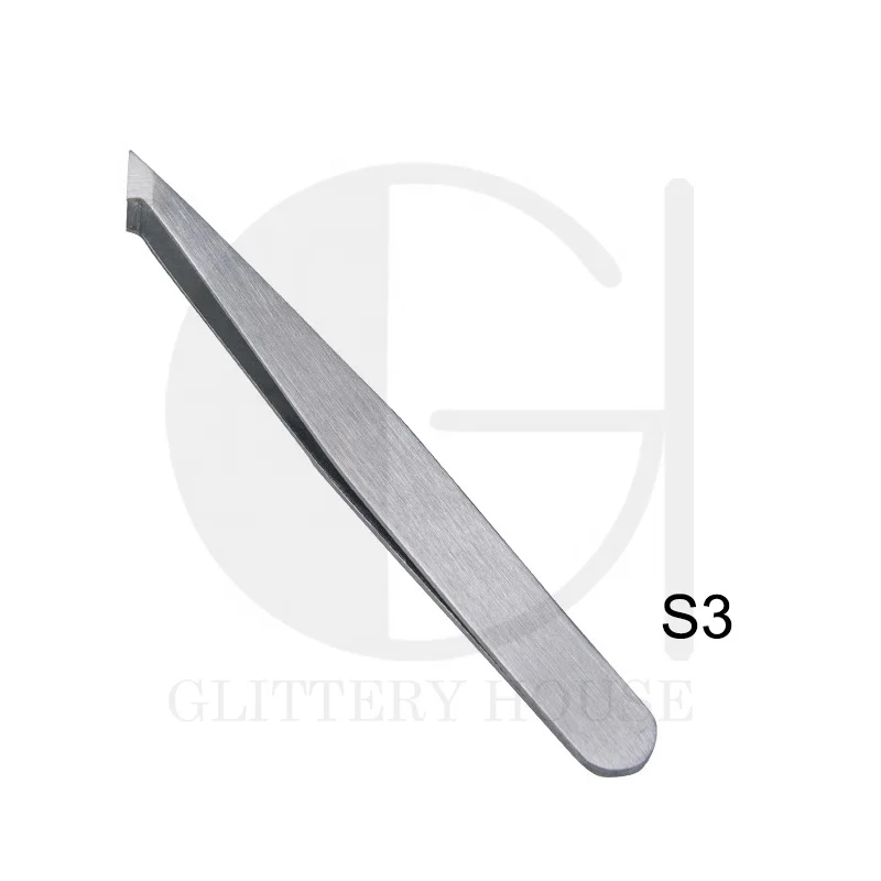 
wholesale stainless steel tweezer for eyebrow eyelash makeup tools private label removal tweezers eyelash extension for eyebrow 