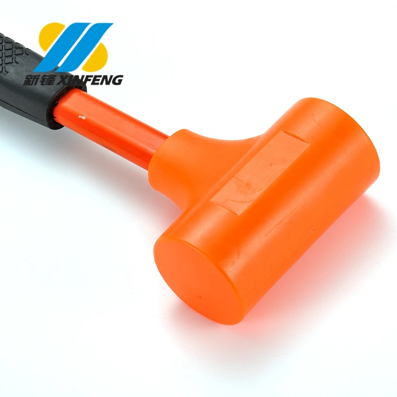 hot sale  40-55MM Orange Hammer Dead Blow Mallet Rubber Hammer rubber hammer