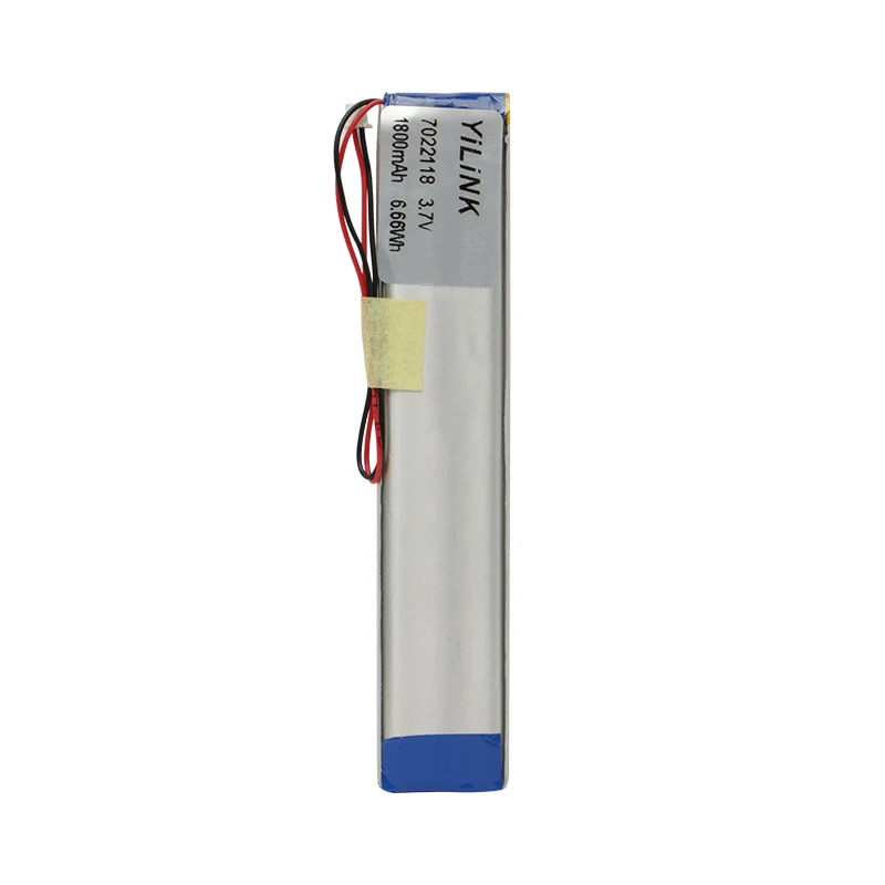 Prismatic li-ion polymer battery back 3.7v 1800mah