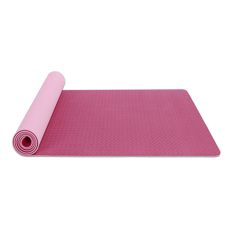 
Cyber Light Pink Personalized Tpe Material Indian Non Slip Exercise Wide Yoga Mat With Bag 