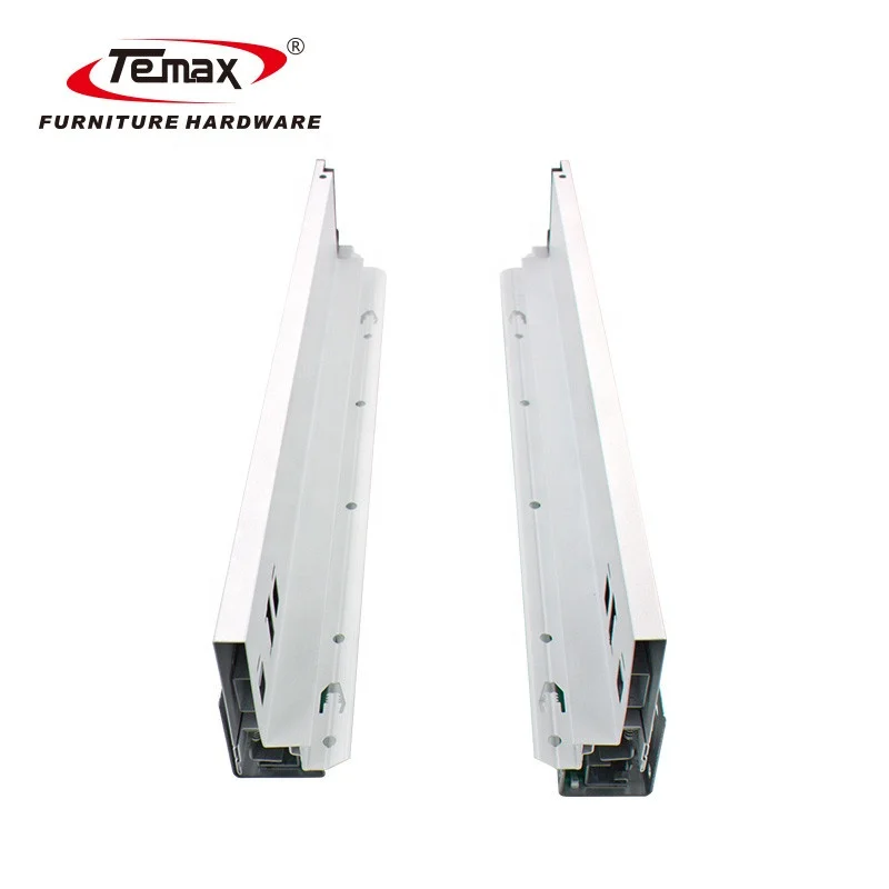 Temax high quality soft closing slim tandem box kitchen drawer slide