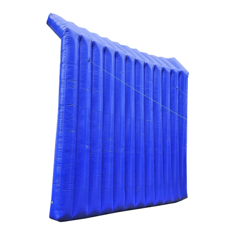 Litong construction site use blue pvc inflatable noise control sound barrier wall