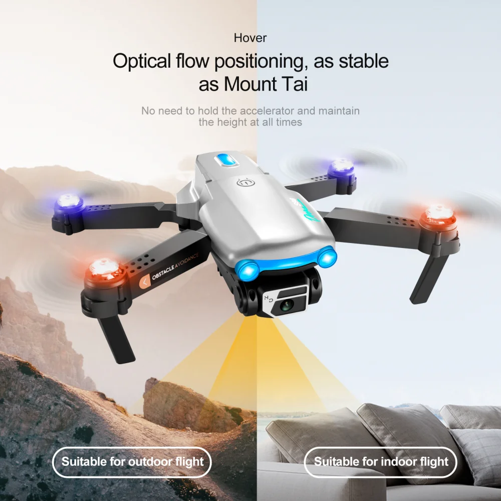 Single camera professional aerial photography with lights drone obstacle avoidance HD aerial folding remote control drone