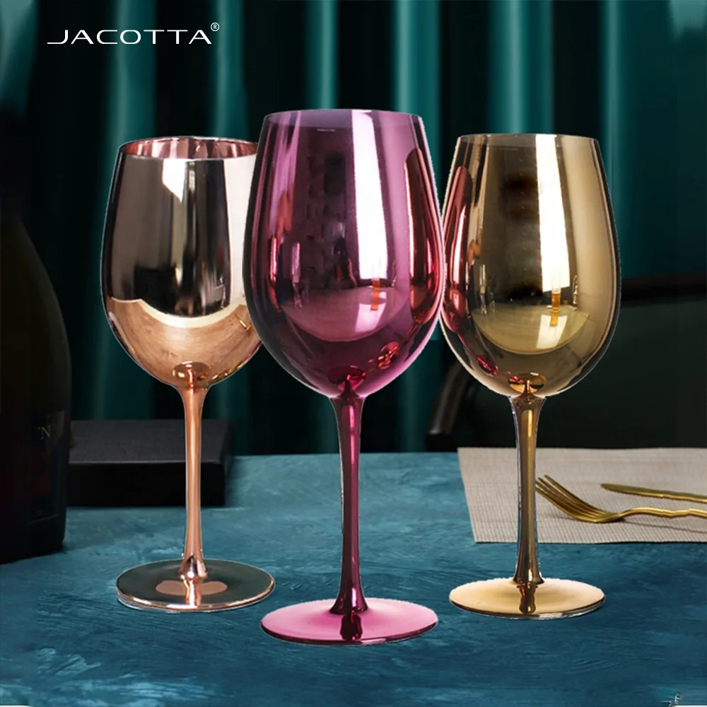 Wholesale popular metal red wine glass goblet custom wine glasses wine glasses