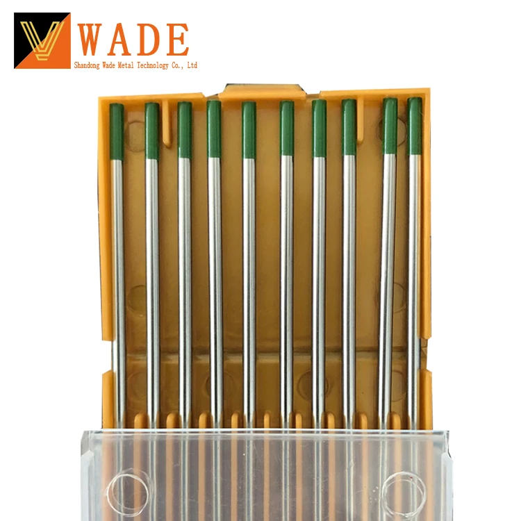 
green welding pin 2.4mm x 175mm pure Tungsten rods welding electrodes for TIG welding 