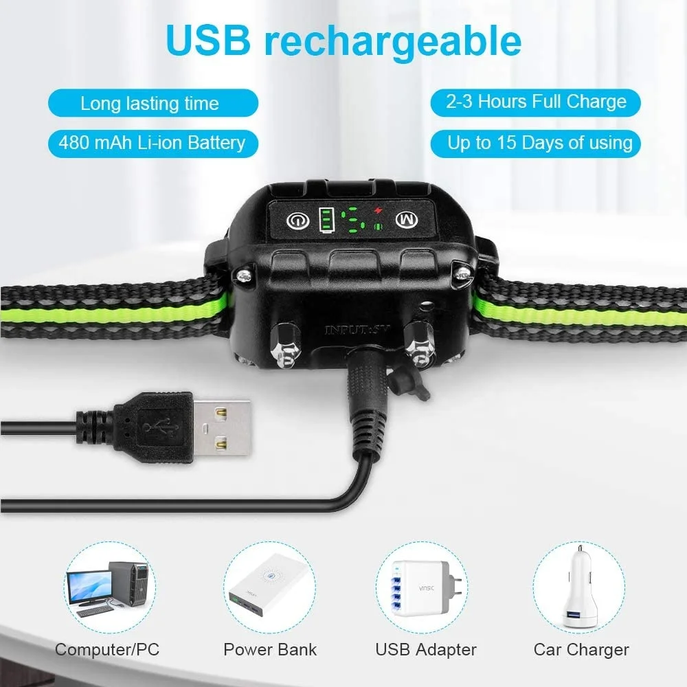 Amazon Top Seller Bark Collar Waterproof IP67 Rechargeable No Bark Collar with Static Shock for All Size Dog