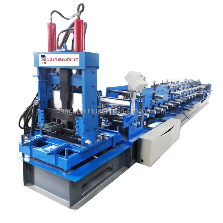 Metal steel structure c z u purlin roll forming machine Auto Section Interchangeable Roll Forming CZ Purlin Cold Making Machine
