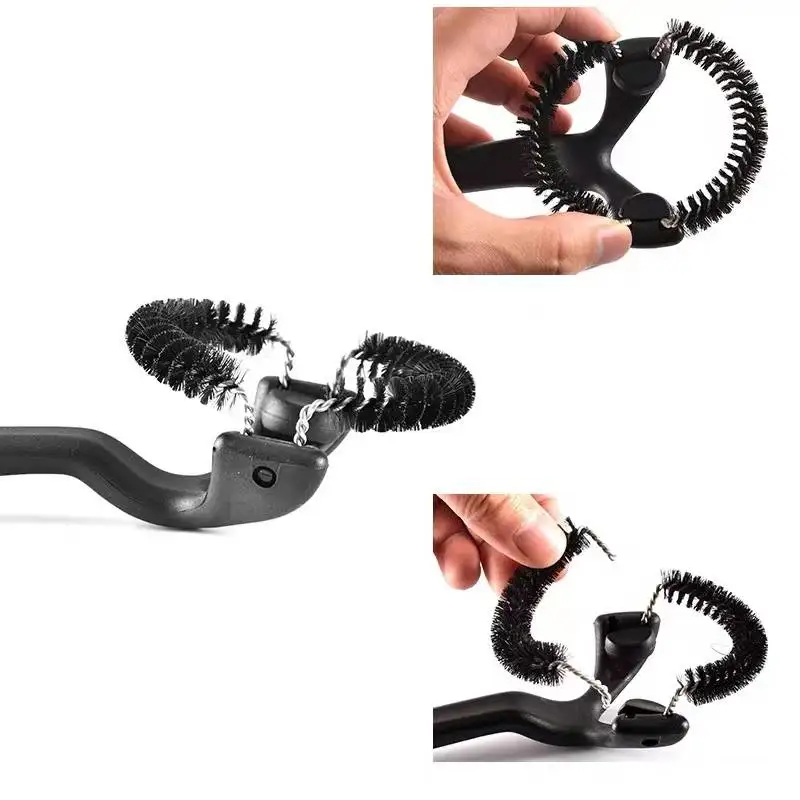 Factory Outlet Nylon Bristle Long Handle Espresso Machine Cleaning Brush for 360 Degree Cleaning Espresso Sets and Portafilters