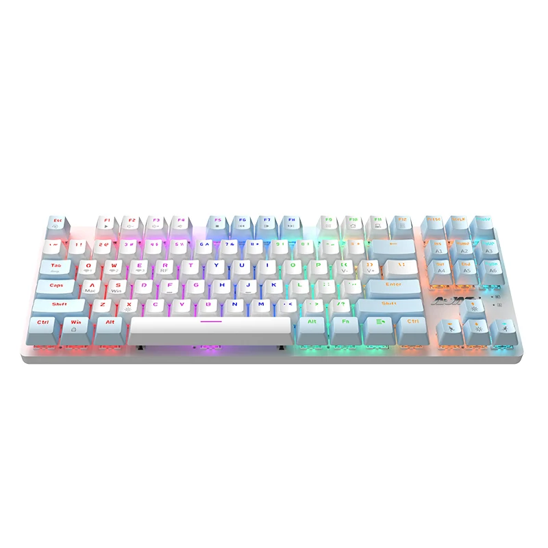 Клавиатура Ajazz AK40Pro Механическая Беспроводная с радужной подсветкой, три режима, 87 клавиш, снижение уровня шума, EVA, три режима