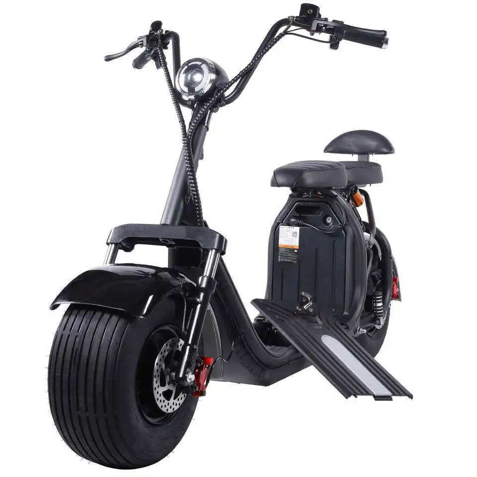 modern style shock absorption two motors 60v 2000w 2400w 3000w delivery electric scooter for big man with usb fat tire hydraulic