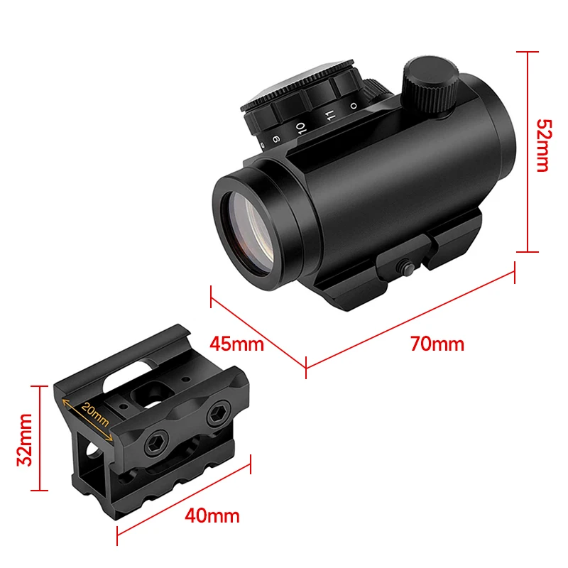 SYQT Red Dot Holographic Sight Reflex Scope Tactical Holographic Optics Sight Red Dot