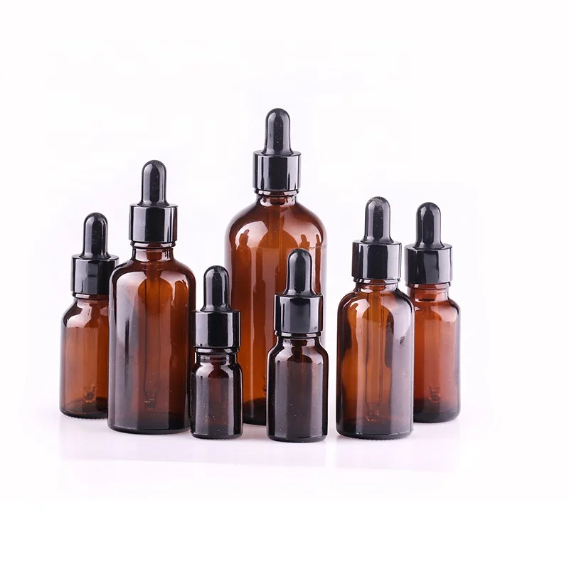 5ml 10ml 20ml 30ml 50ml 100ml 120ml matte frosted amber black glass dropper bottle essential oil bottles