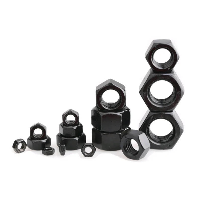 High Quality High Strength Hex Nuts Wholesale Price High Strength Hex Nuts Black Oxide