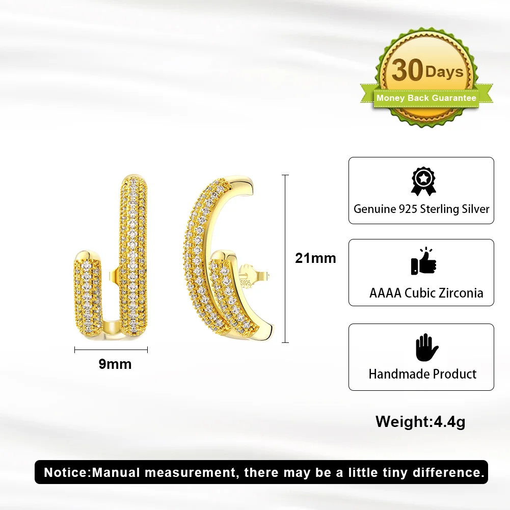 SE391 RINNTIN Classic 925 Sterling Silver Designers Earrings Women Personality Fashion Elegant Party Luxury Jewelry Wholesale