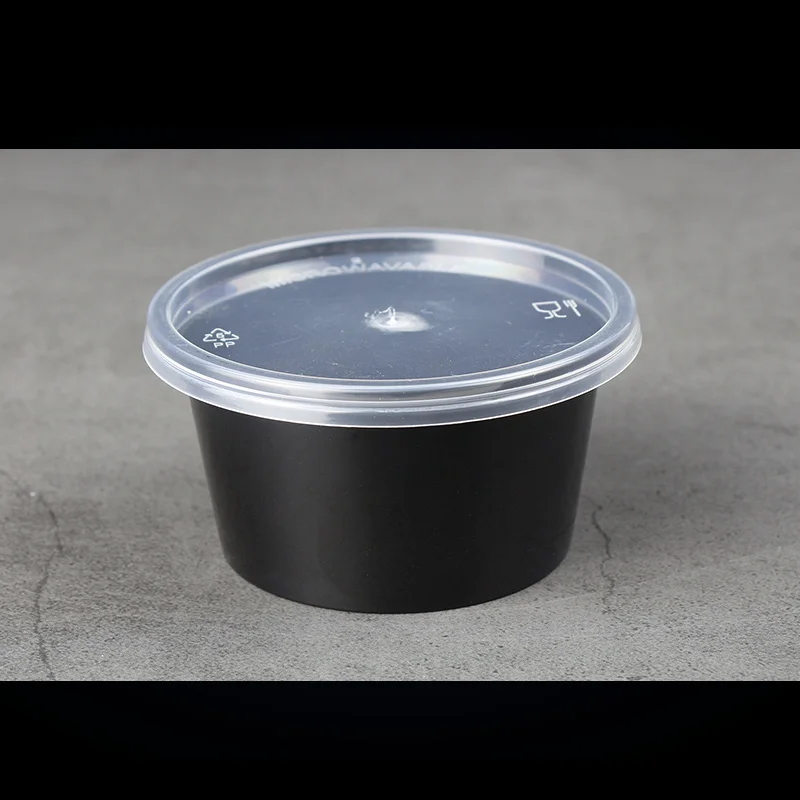 Одноразовые 50 мл 2 унции пластиковые пакеты Суфле Чашки/Биоразлагаемые PP герметичные квадратные чашки для соуса с крышками