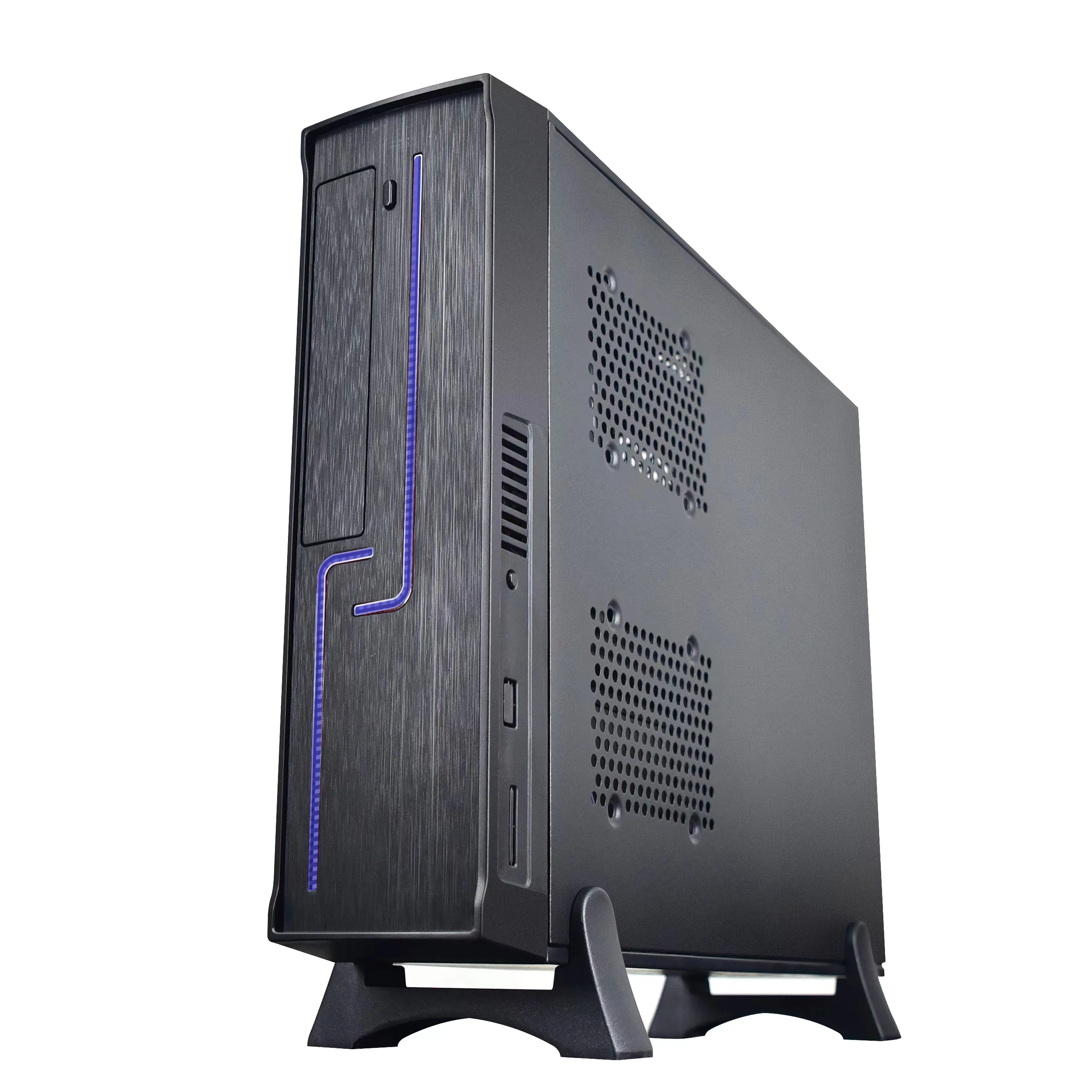 SFX Office Ultra Thin Micro ATX ITX Case Computer Case PC Tower Cabinet With PVC Stand