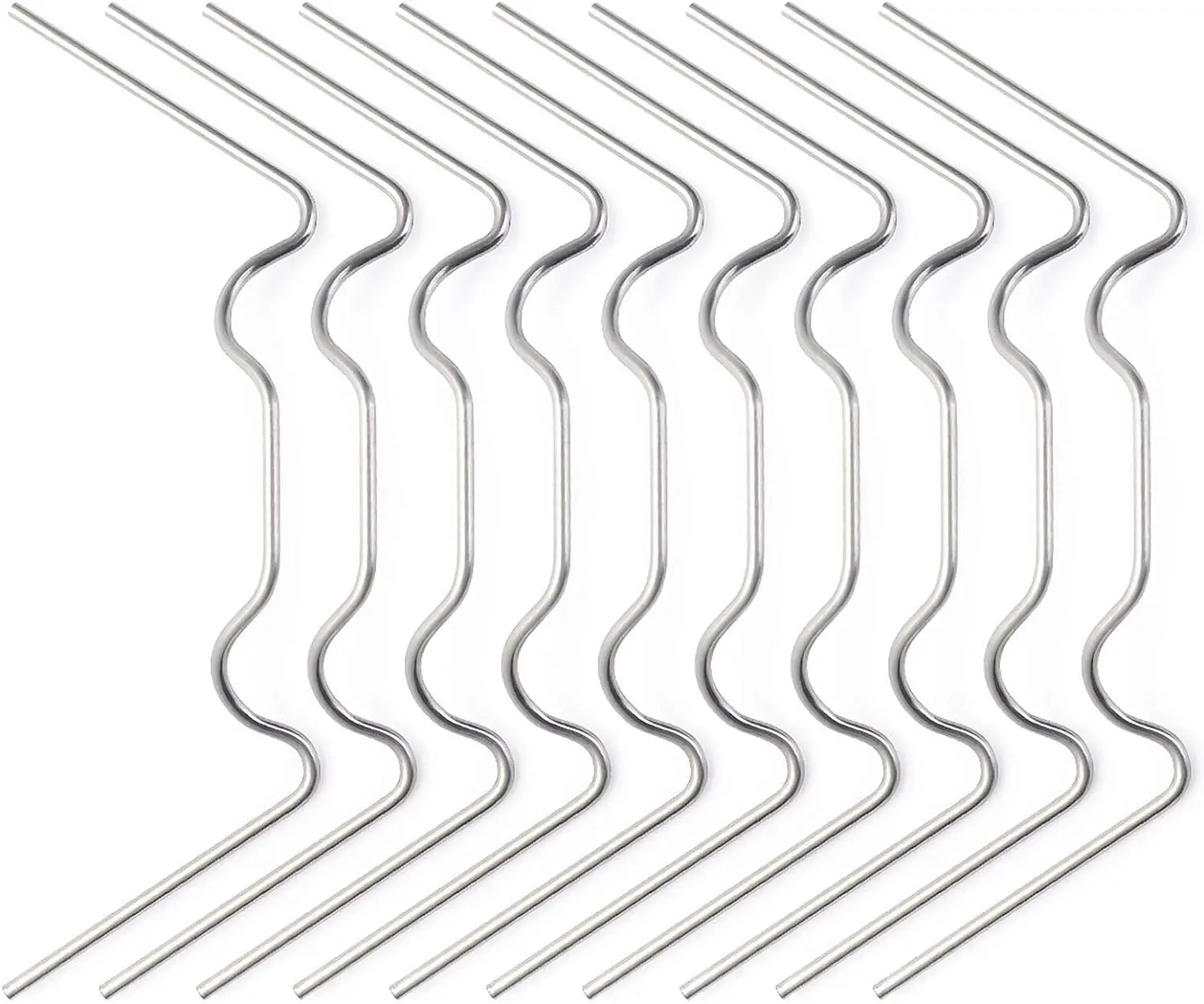 Galvanized Steel W-Type Greenhouse Glass Pane Spring Wire Glazing Overlap Clips Fixing Clamps W-Type Fixing Tool