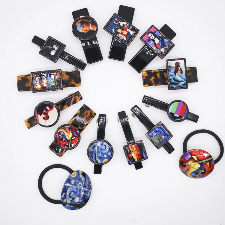 Новое поступление, аксессуары для украшения волос из целлюлозного ацетата, Французская заколка