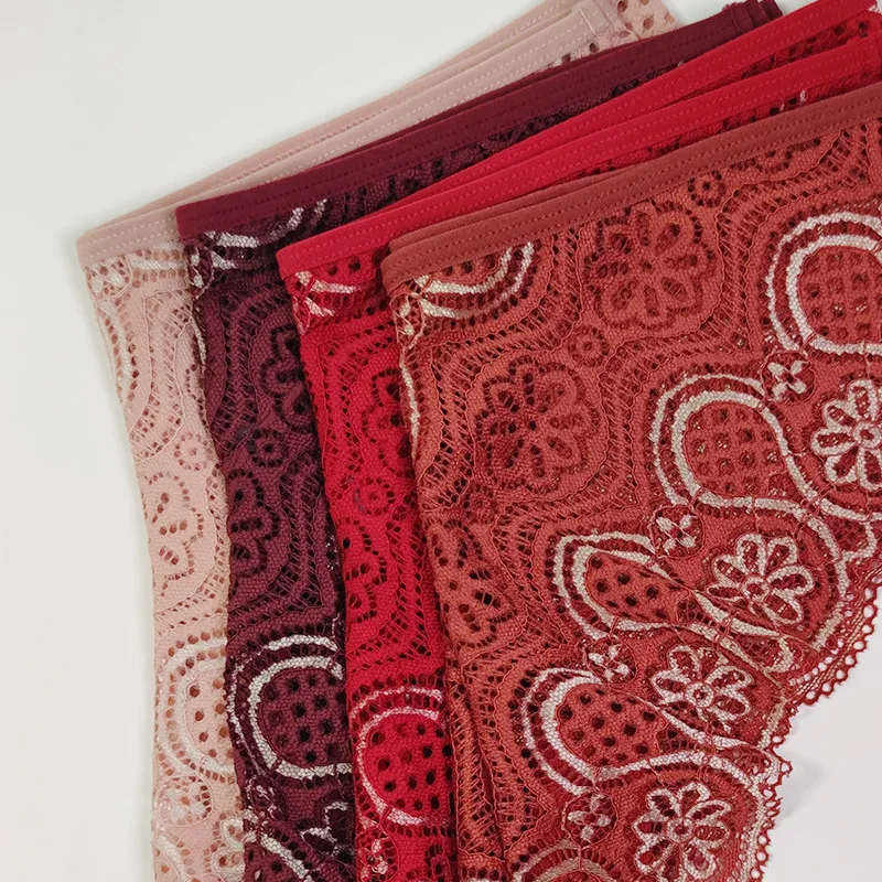 Wholesale Invisible Seamless Bikini Lace Underwear Underpants Half Back Coverage Panties