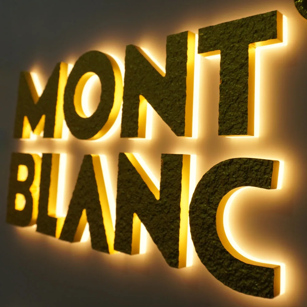 Custom Advertising Business Metal 3D Lights LED Backlit Channel Letter Signs for Outdoor Store Signage