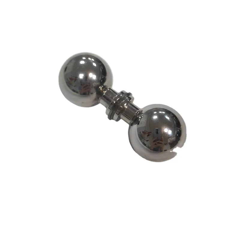 Серебристая латунная полированная хромированная маленькая ручка для ванной комнаты, для стеклянных дверей, межкомнатных дверей, яркий хром, OEM ODM