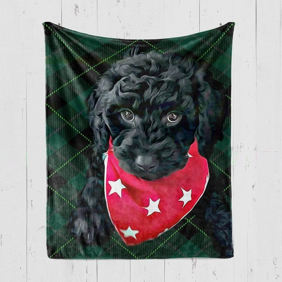 Custom Photo Printed Thread  Fruit Throw Tapestry Omelette Blanket