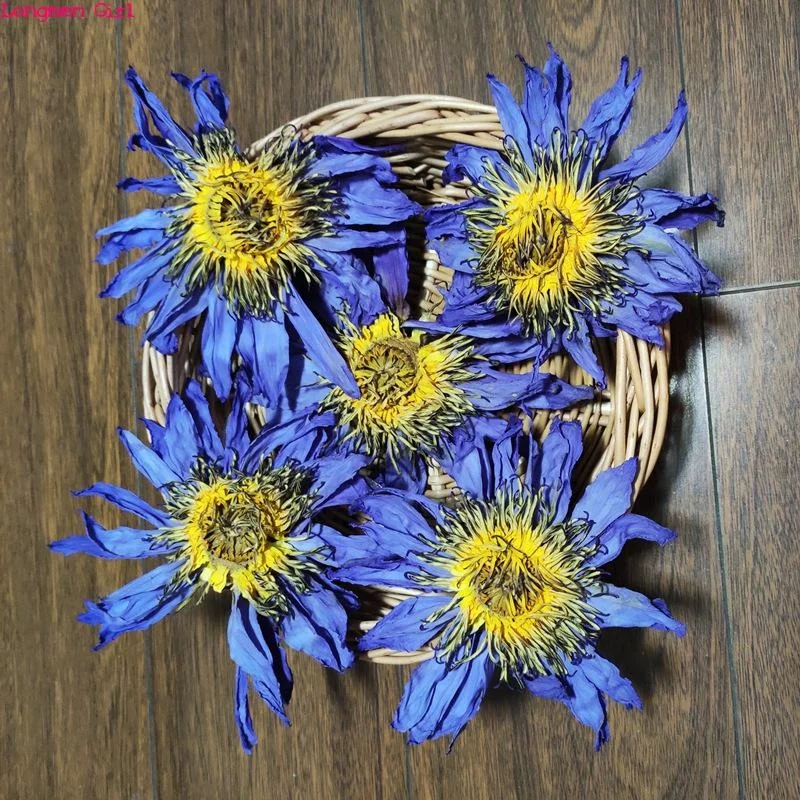 Outdoor health care high quality natural blue lotus dried flowers in bulk 1000g