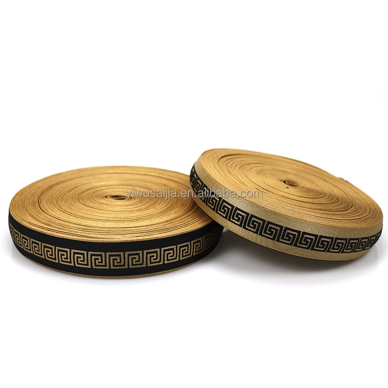 Factory Wholesale Computer Jacquard Elastic Band Poly Amide English Letter Color Elastic Webbing