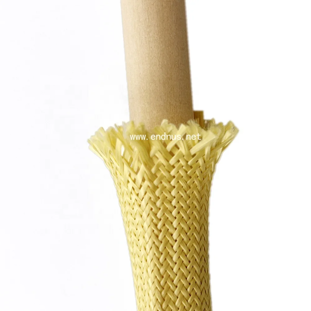 Light Weight Stronger Than Steel Para Aramid Braided Cable Sleeving