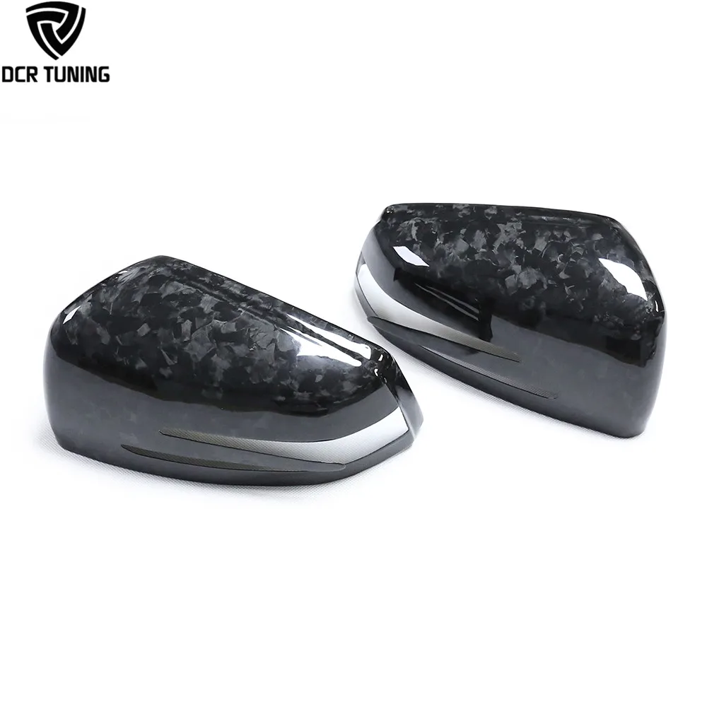 Forged Carbon Mirror Covers For Mercedes-Benz W204/W212/W218 /W207/X204/W176 Dry Carbon Fiber Wing Mirror Casing Add on type