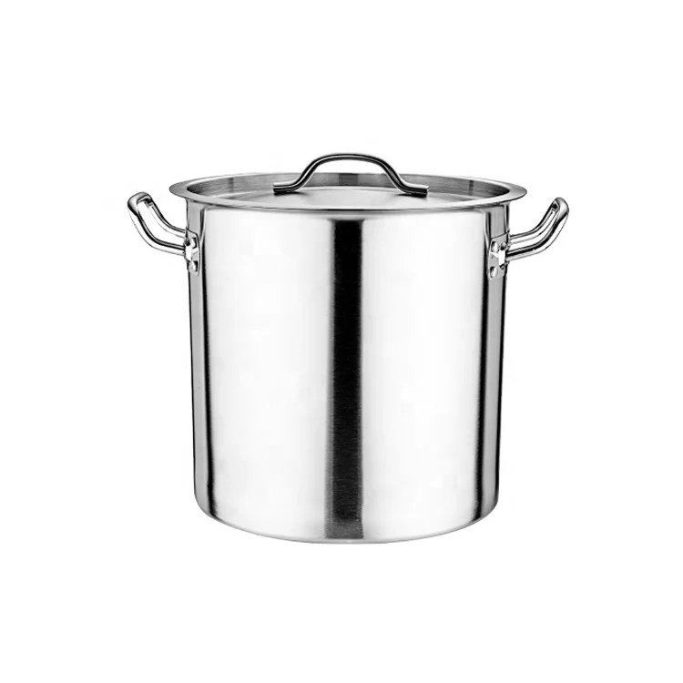 Цена по прейскуранту завода-изготовителя Коммерческая кухонная посуда 40L большой емкости кастрюля для готовки из нержавеющей стали супа индукционой бульона