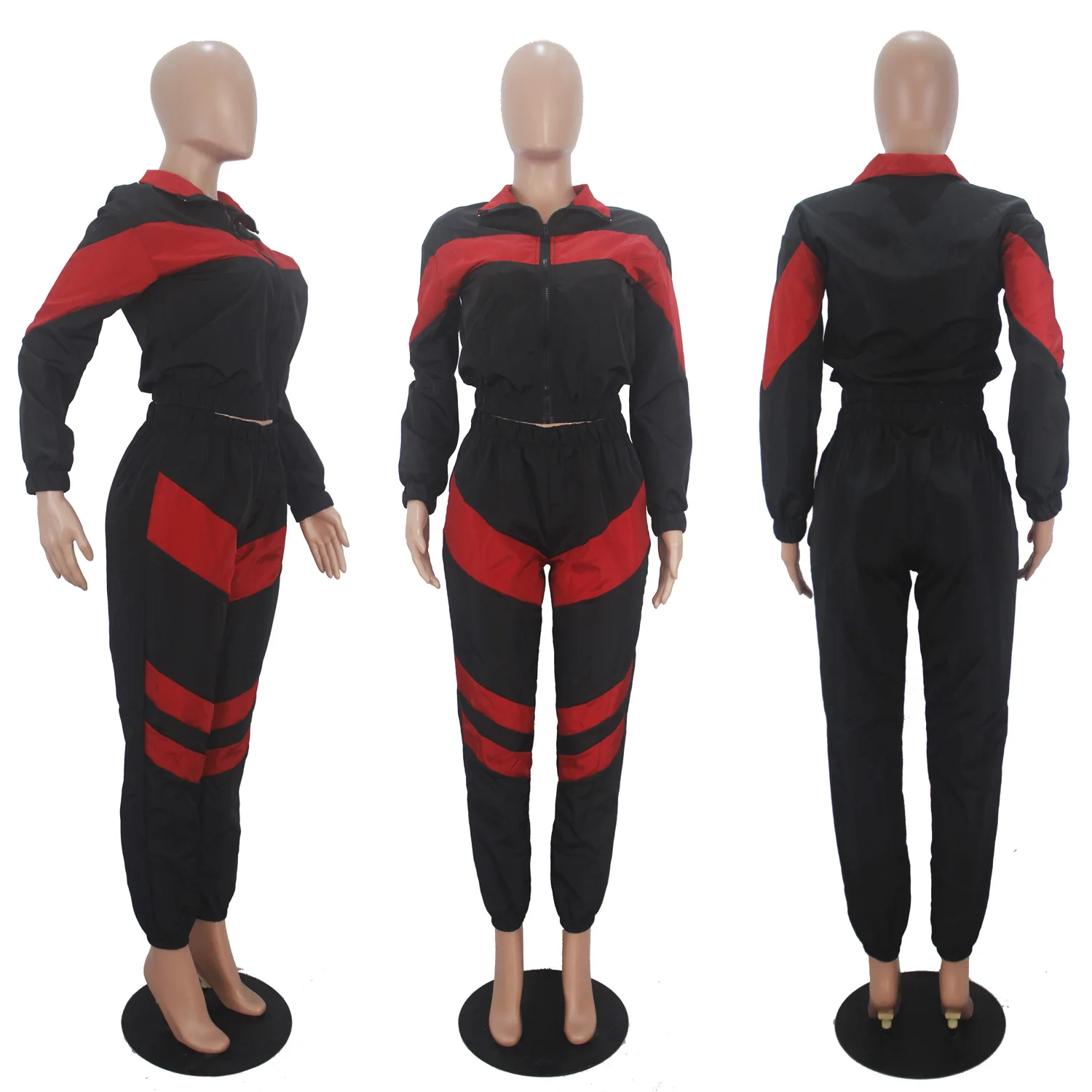 С длинным рукавом из двух частей, походит для женщин ветровка комплект MT34-9056 однотонные летние полиэстер для взрослых, женская обувь, дышащая обувь для бега