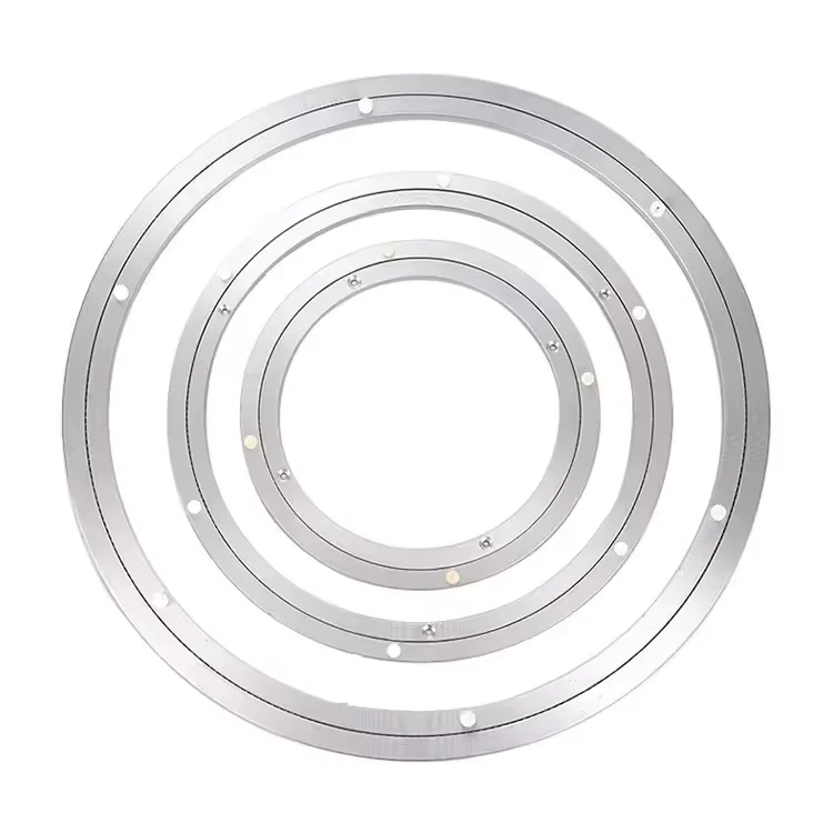 Aluminum Alloy Round Full Ball Lazy 360 Degree Heavy Duty Turntable Bearing Auto Return Memory Return Swivel Plate
