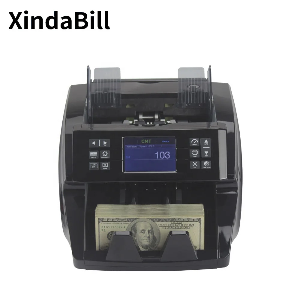 MKD,RSD,GEL,UZS,AUD,IQD SAR,ZAR Value Money Counter Machine Cash Bill Multi-currency Counting Detecting Banknote Detector