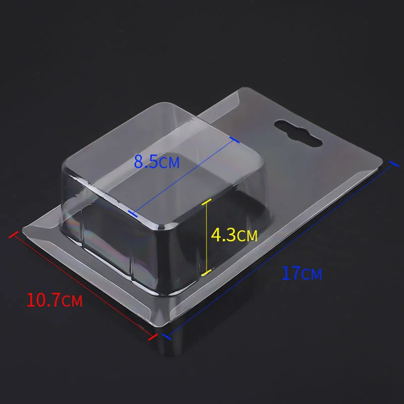 Customized Clear Pet PVC Sliding Blister Packing Pushing Blister Square Cavity Sliding Blister Packing