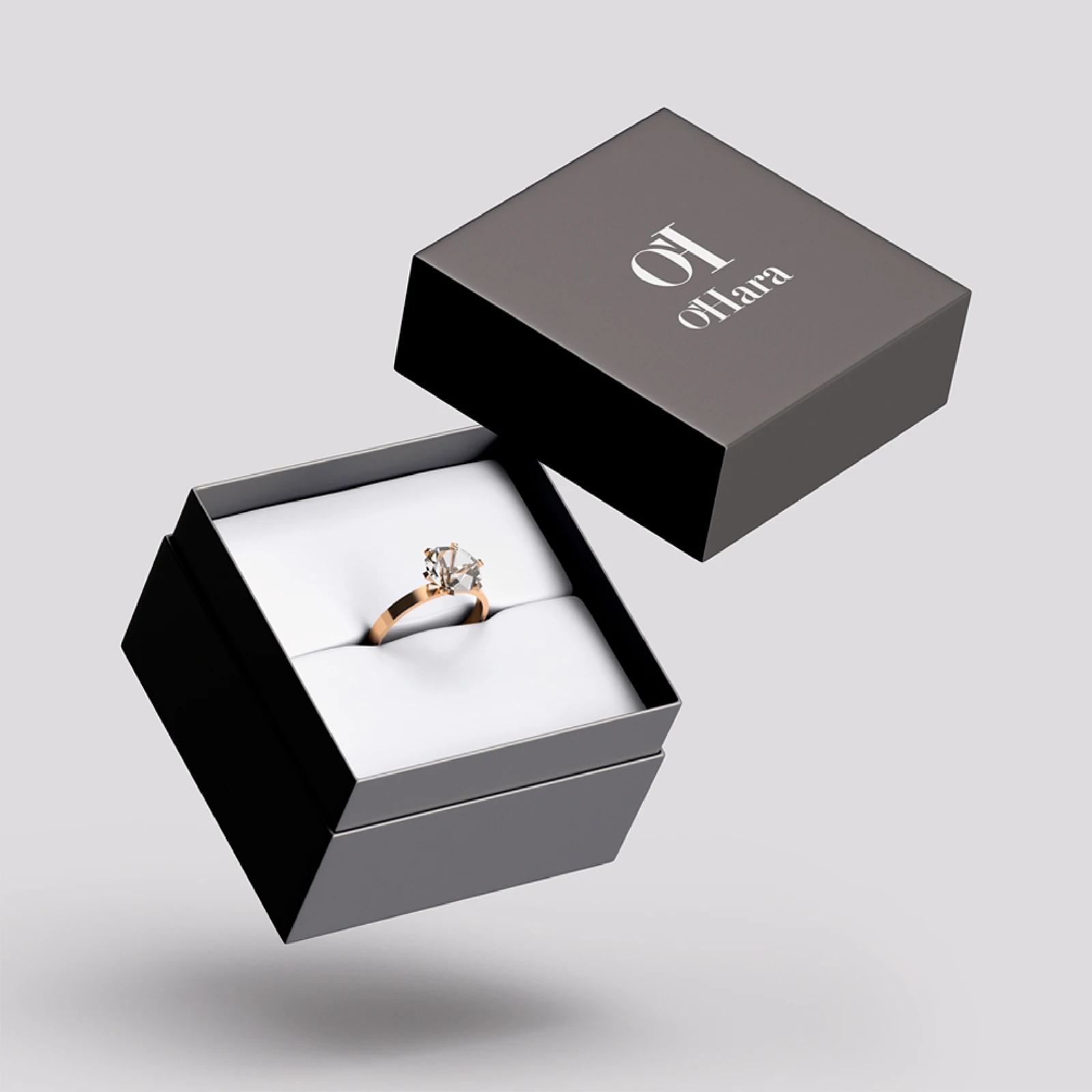 Custom Wholesale Lid And Base Kraft Paper Boxes High Quality Ring Necklace Bracelets Jewelry Gift Paper Box Packaging