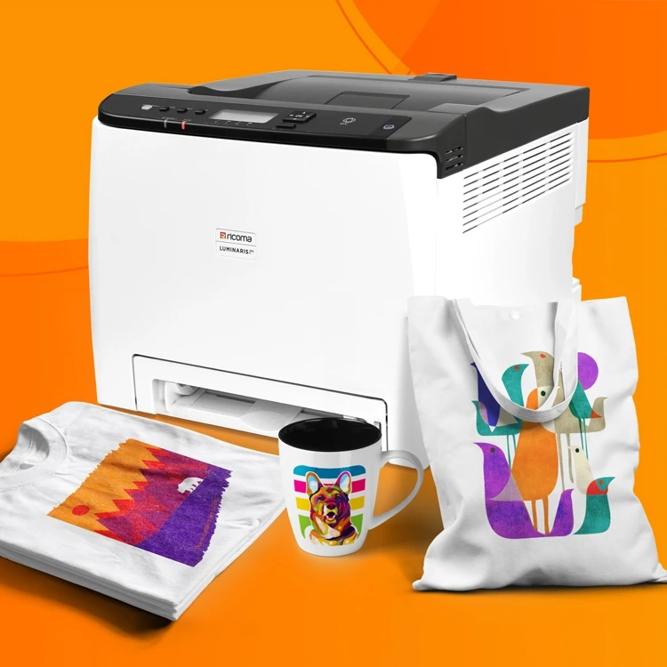 RiCOMA DTF Printer New White Toner Transfer Printer for Paper Printing for Home Use