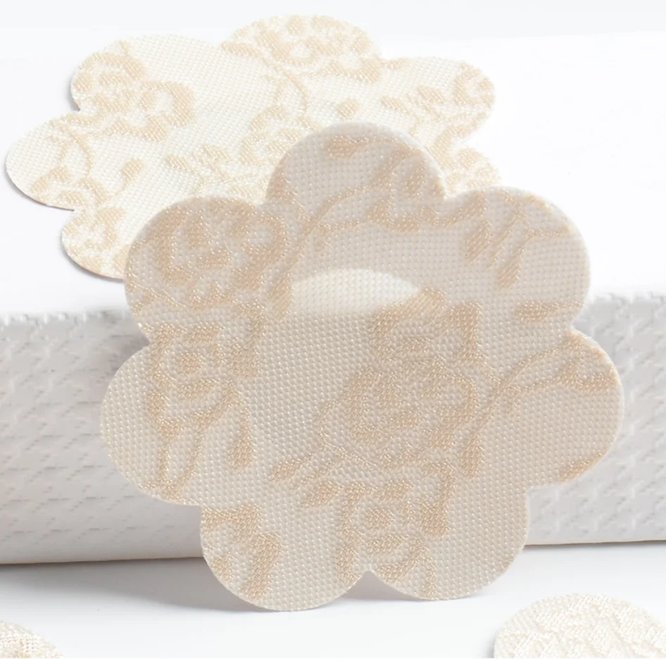 Soft Nipple Covers Disposable Breast Petals Flower Sexy Stick On Bra Pad Pasties Lingerie For Women Intimates No marks #0508