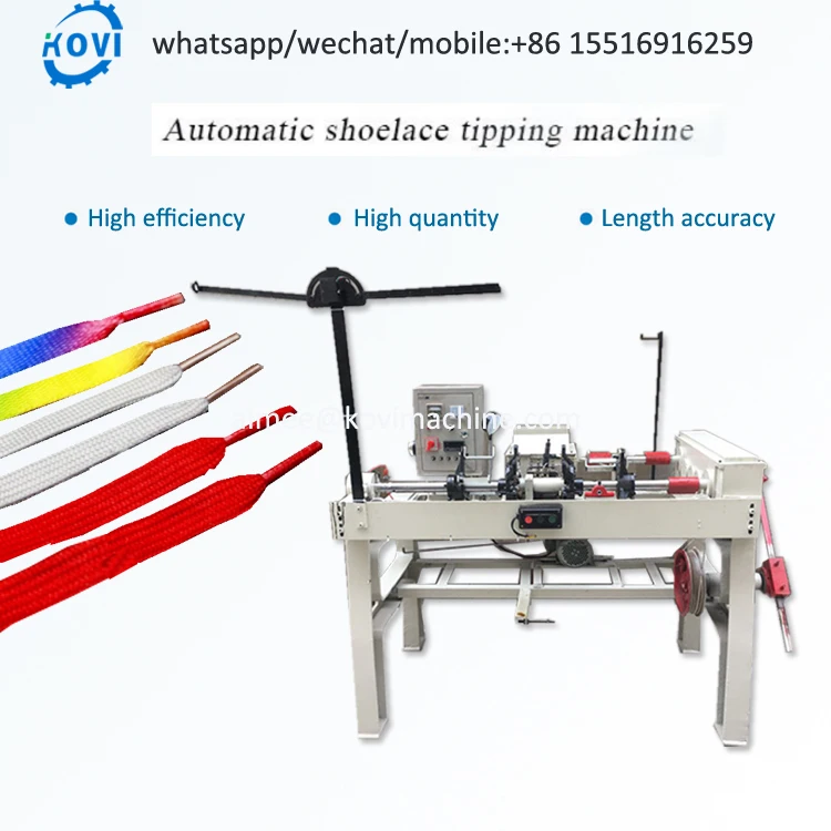 Solid shoe rope tipping braiding machine automatic metal shoelace aglet tipping machine
