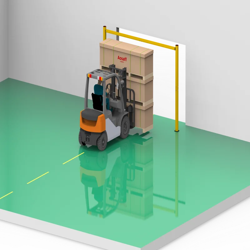 Yellow Plastic Upright Protector Road Traffic Barrier Flexible Anti-collision Post